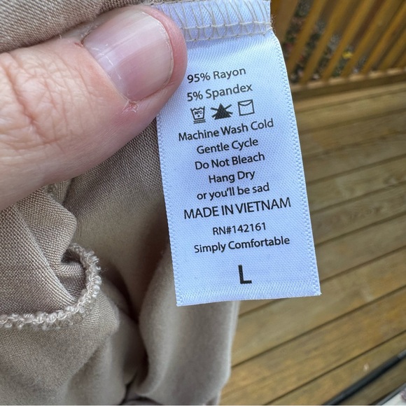 EUC LuLaRoe Randy Women’s Size L 3/4 black striped sleeve Shirt Top solid body - Picture 5 of 7